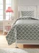 Signature Design by Ashley® Media Gray/White Full Comforter Set-2