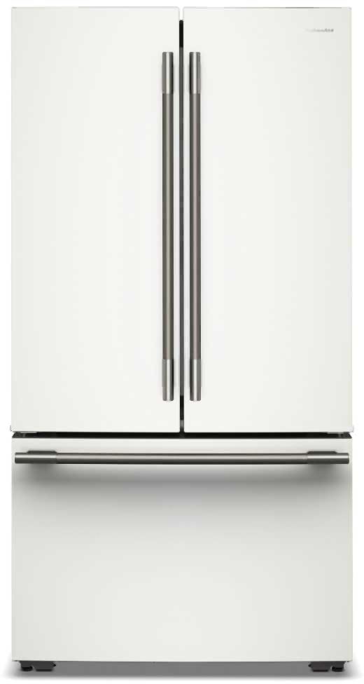 KitchenAid® 36" 24.3 Cu. Ft. Porcelain Counter Depth French Door Refrigerator with Interior Dispenser-3