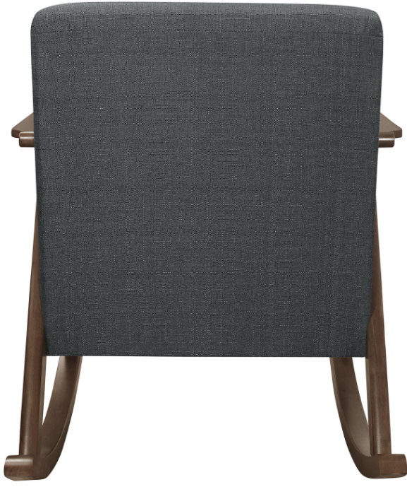 Mazin Furniture Waithe Dark Gray Upholstered Rocking Chair-3