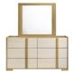 Coaster® Hyland Natural/White Dresser and Mirror -1
