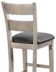 Sunny Designs™ Alpine Gray/Black 30" Ladderback Bar Stool-4