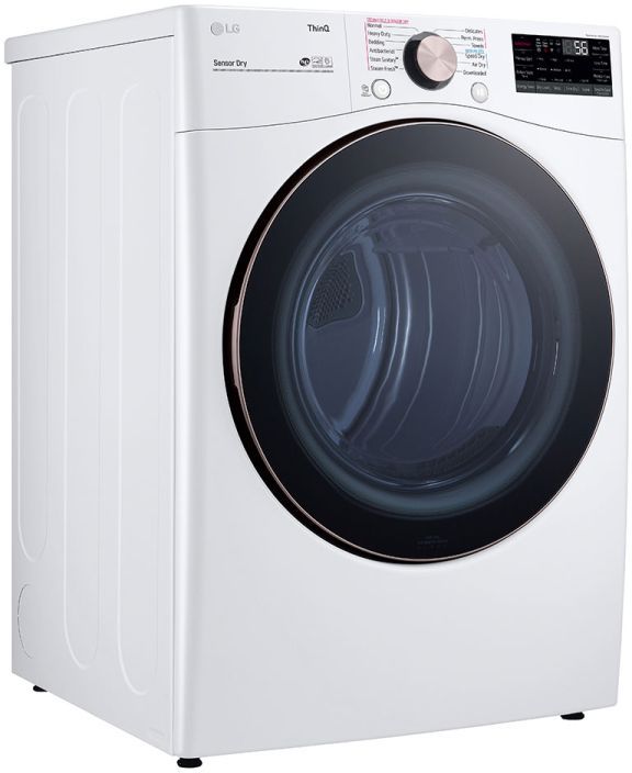 LG 7.4 Cu. Ft. White Front Load Electric Dryer-4