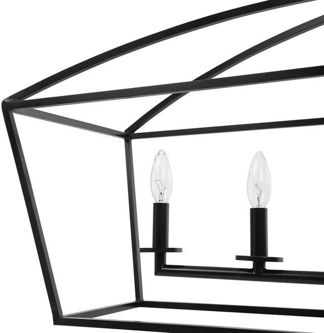 Uttermost® Brookdale Deep Weathered Bronze 6-Light Linear Chandelier-3