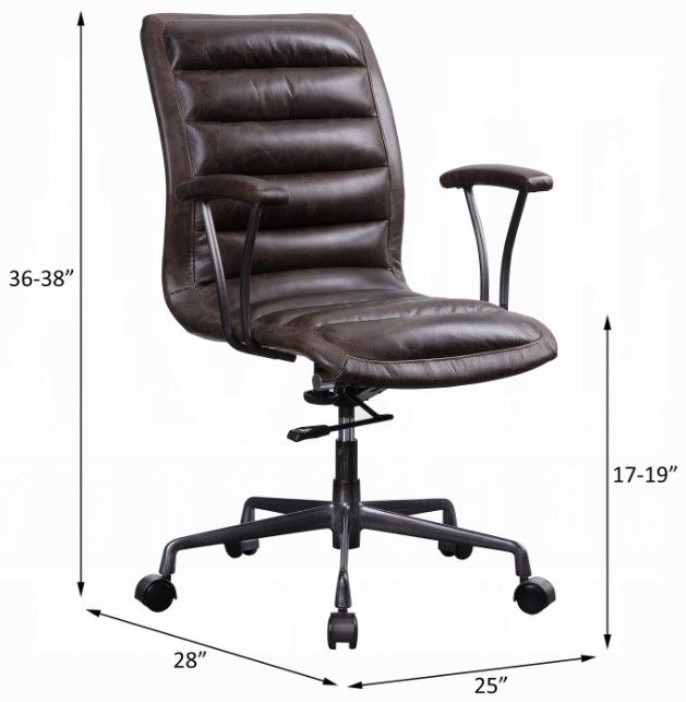ACME Furniture Zooey Distress Chocolate Office Chair-1