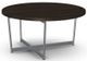 Amisco Customizable Jill Solid Birch Round Coffee Table with X-Shaped Metal Frame-0