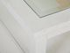 Magnussen Home® Heron Cove Glass Insert Chalk White Chairside End Table-5