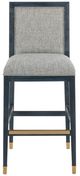 Currey & Company Santos Vintage Navy Bar Stool-1