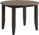 Intercon Beacon Charcoal/Walnut Round Drop Leaf-0
