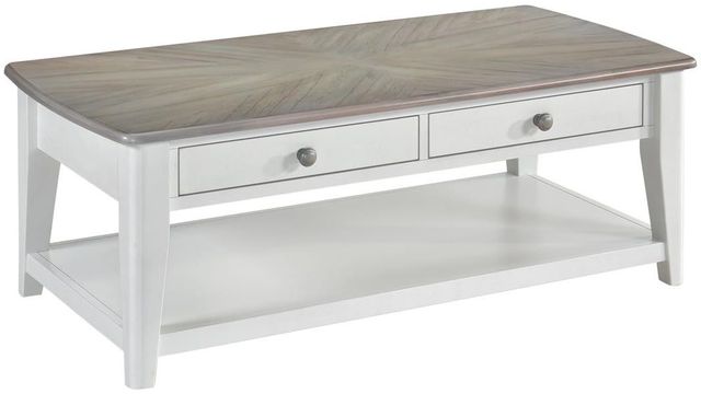 Urban Styles Furniture Newark Almond/Smoke Gray Coffee Table-0