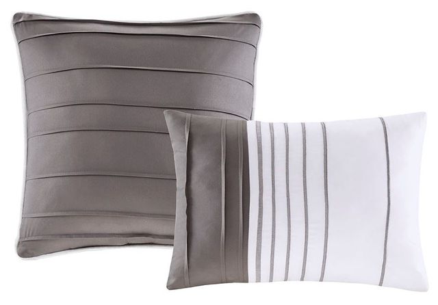 Olliix by Intelligent Design Rudy Black Full/Queen Plaid Reversible Coverlet Set-2