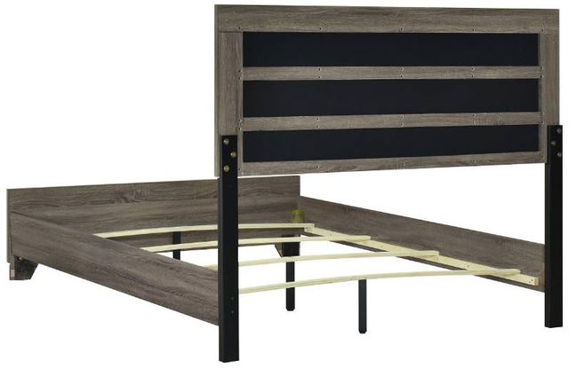 Coaster® Wright Brown Oak Queen Panel Bed-2