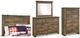 Signature Design by Ashley® Trinell 4-Piece Brown Full Panel Headboard Bed Set-0