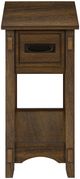 Monarch Specialties Inc. Brown Walnut Veneer 2-Tier Narrow End Table-1
