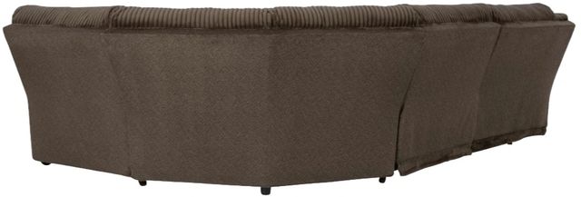 Signature Design by Ashley® Top Tier 5-Piece Chocolate Manual Reclining Curved Sectional-3