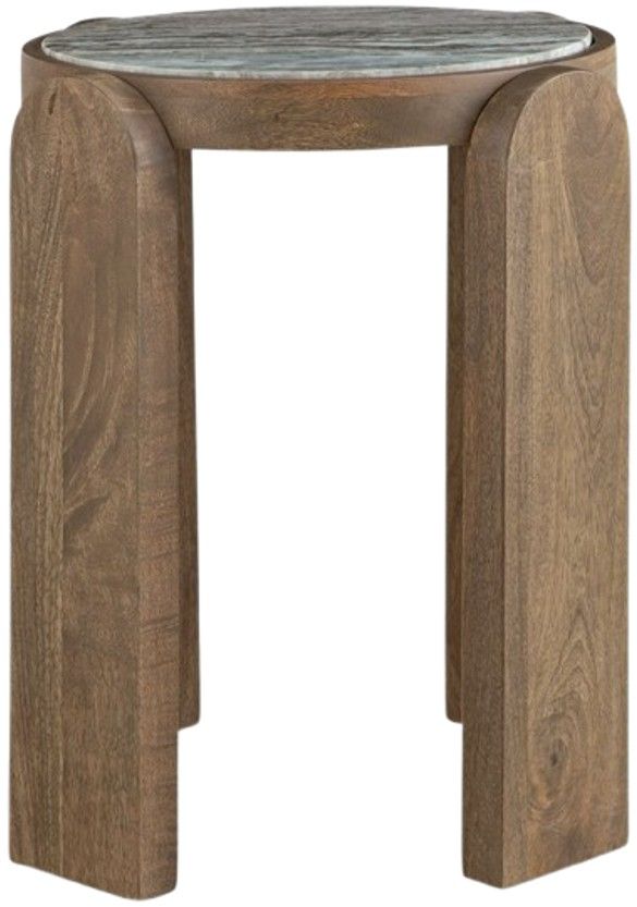 Signature Design by Ashley® Gavrilley Gray/White Accent Table with Taupe Base-1