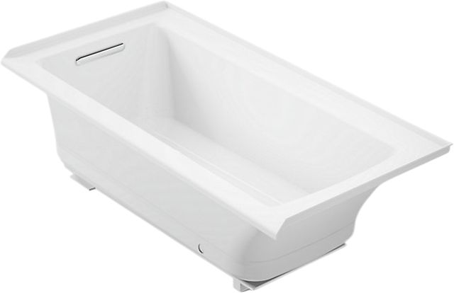 KOHLER® Archer® White 60" x 30" Heated Bubble Massage™ Air Bath - Left Drain-0