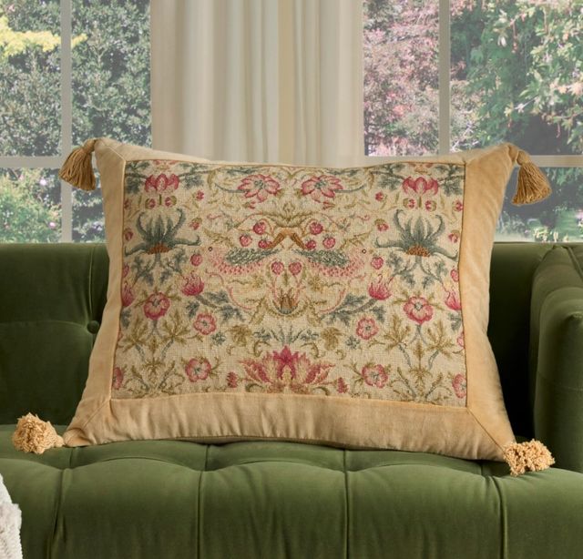 Nourison Home™ Mina Victory Vintage Pillow Beige 20"x26" Throw Pillow-3