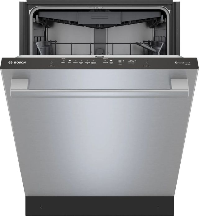 Bosch® 300 Series 24" Anti-Fingerprint Stainless Steel Top Control Built-In Dishwasher-2