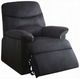 ACME Furniture Arcadia Black Manual Recliner-0