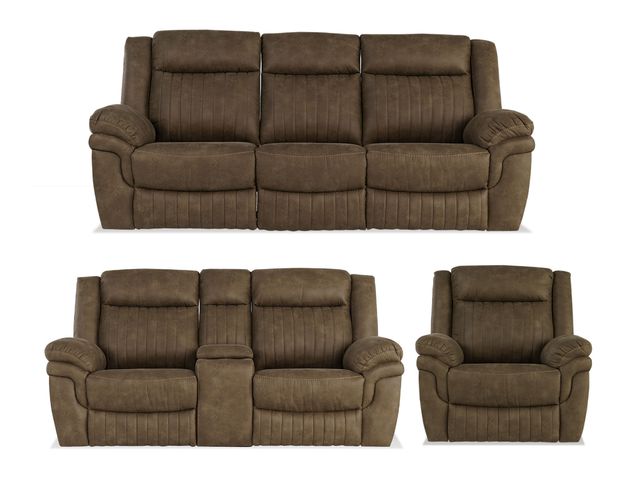 Gabriele Reclining Sofa and Console Loveseat, Recliner Free!-1