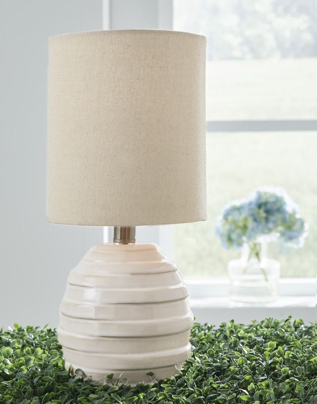 Signature Design by Ashley® Glennwick White Ceramic Table Lamp-2