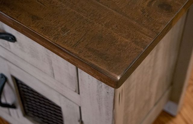 International Furniture Direct Pueblo Gray Nightstand-3