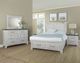 Vaughan-Bassett Sawmill Saddle Alabaster Two Tone King Arch Storage Bed-1