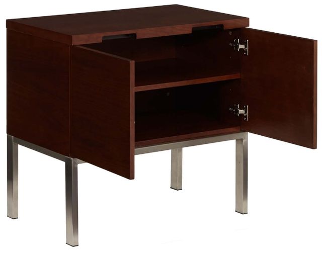 Michael Amini® AOS Incept Dark Almond Storage Cabinet-2