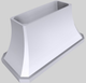 Vent-A-Hood® Designer Series 60" White Island Range Hood-2
