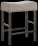 ACME Furniture Martha II 2-Piece Tan/Weathered Gray Counter Height Stool-0