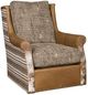 King Hickory Customizable Kaitlyn Leather and Fabric Swivel Chair-0