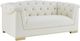 TOV Furniture Farah Cream Velvet Loveseat-0