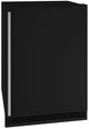 U-Line 24" 5.7 Cu. Ft. Black Compact Refrigerator-0