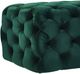 TOV Furniture Kaylee Jumbo Green Velvet Ottoman-3