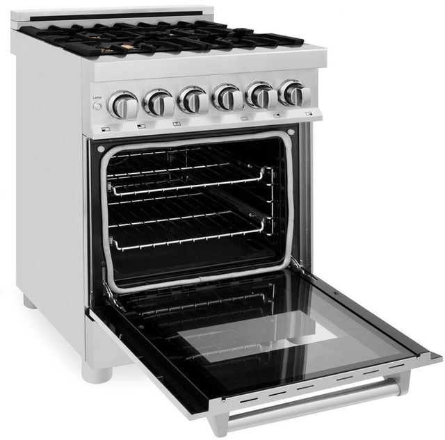 ZLINE 24" Stainless Steel Pro Style Dual Fuel Range-3