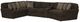 iAmerica Hercules Chocolate 4 Piece Sectional-0