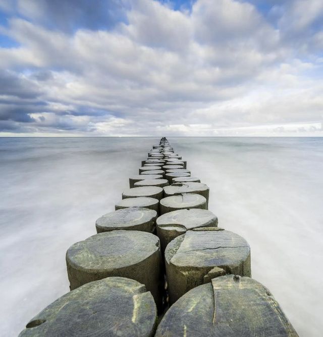 Classy Art Ocean Pilings Wall Art-0