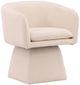 Dovetail Furniture Jonie Lola Cream Swivel Chair-0