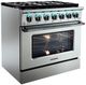 VEZENI Reminiscia 36" Stainless Steel Pro Style Gas Range-2
