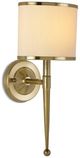 Currey & Company Primo Brass/Cream Wall Sconce-0