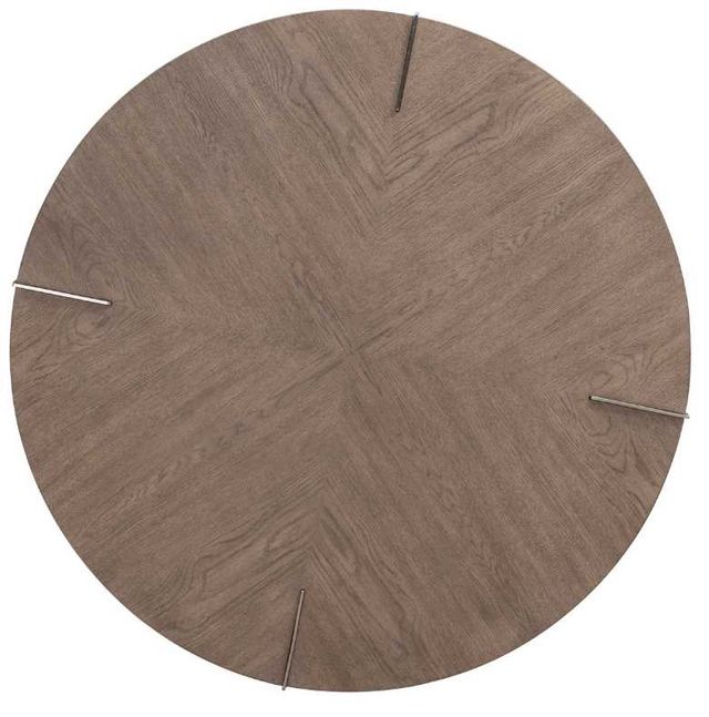 Liberty Furniture Harlow Sandston Round Cocktail Table with Satin Nickel Base-3