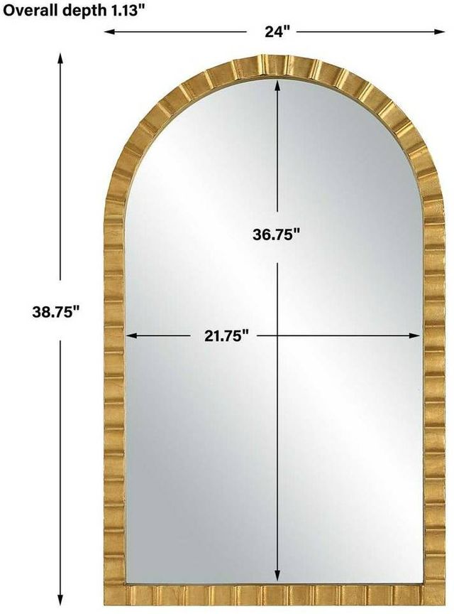 Uttermost® Dandridge Gold Arch Mirror-2