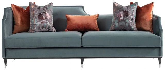 Michael Amini® La Francaise Azure/Black Mansion Sofa-2