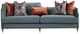 Michael Amini® La Francaise Azure/Black Mansion Sofa-2