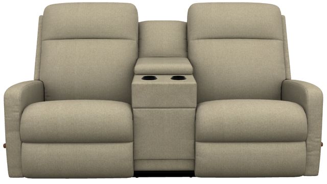 La-Z-Boy® Finley Linen Manual Wall Reclining Loveseat with Console-1