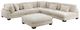 Mazin Furniture Traverse 2-Piece Beige Sectional Set-0
