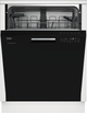 Beko 24" Black Front Control Built In Dishwasher-1