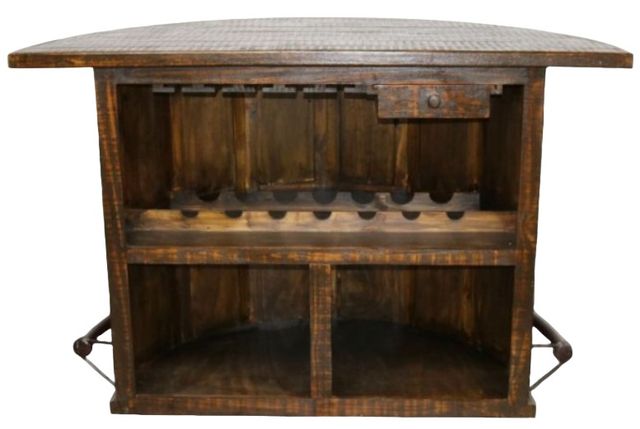 Million Dollar Rustic Econo Dark Brown Poker Bar-1