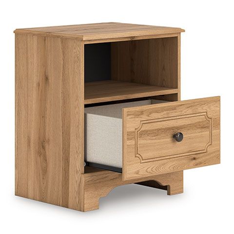 Signature Design by Ashley® Aleaport Warm Brown Nightstand-2