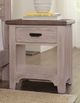 LM Co Home By Vaughan-Bassett Bungalow Home by Ben & Erin Napier Dover Gray/Folkstone 1-Drawer Nightstand-1
